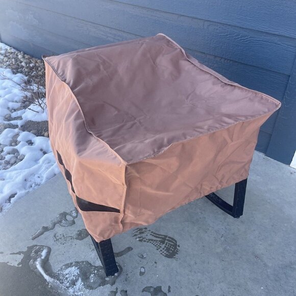 RST Brands 31”x21”x17” Single Club Chair/Armless Outdoor Furniture Cover Brown - Picture 4 of 12